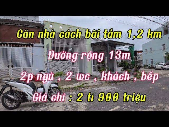 ( đã bán ) T910 :Bán nhà đường rộng 13m cách biển 1km giá 2 tỉ 900 triệu tại phường Vĩnh Hoà