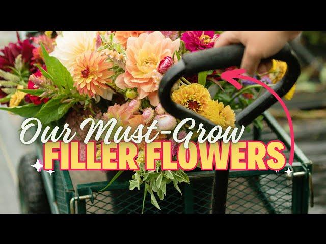 Best FILLER FLOWERS to Grow for Cut Flowers! What We're Growing in Our Cutting Garden