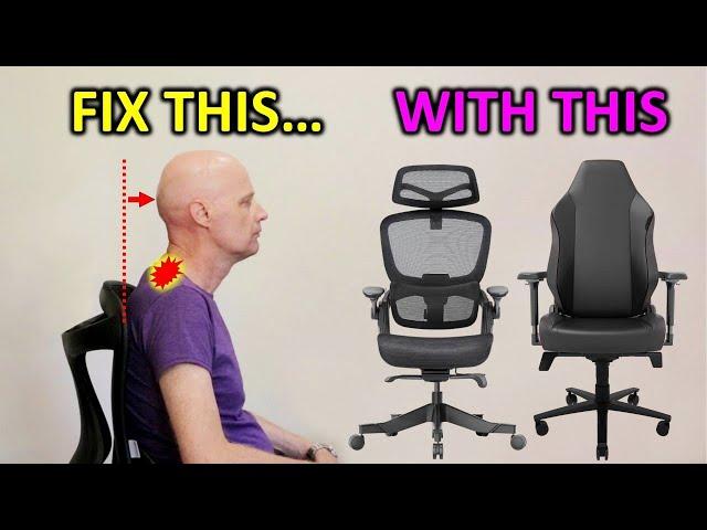 How To Fix Posture & Neck Pain Using A Chair Headrest