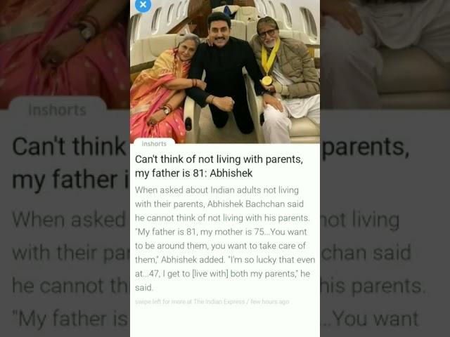 Can't think of not living with parents,my father is 81:Abishek
