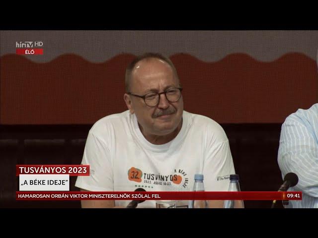 Tusványos 2023 - Németh Zsolt köszöntője - HÍR TV