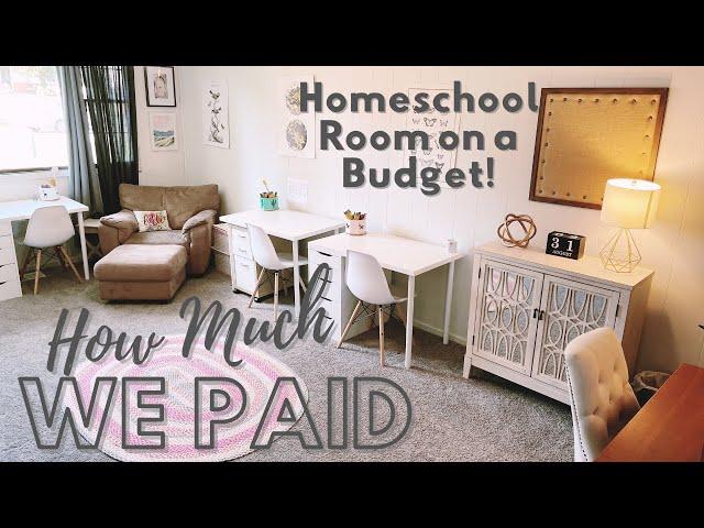 DIY HOMESCHOOL ROOM ON A BUDGET ~ HOMESCHOOL ROOM TOUR + BREAKDOWN OF WHAT IT ALL COST