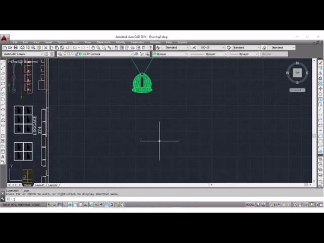 CCTV Layout Autocad Engineering Base.