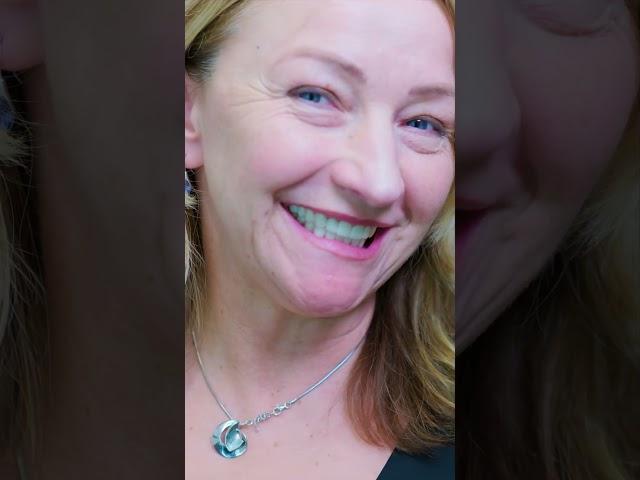  Ludmila’s smile came all the way from the UK — and left with a glow that says it all!