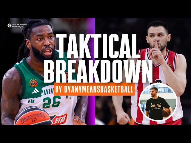 Olympiacos vs Panathinaikos TACTICAL BREAKDOWN | By Any Means Basketball 2023-24