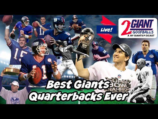 Best Giants Quarterbacks Ever