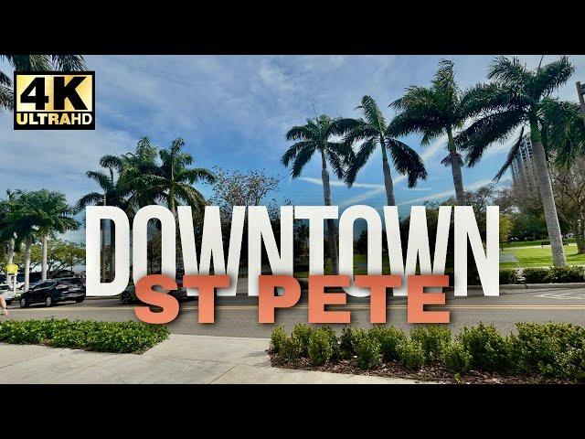 Exploring the St. Pete Pier and Downtown St. Petersburg Florida Walking Tour [4K]