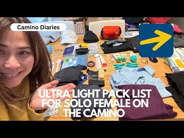 Ep:5 My #ultralight #packlist for walking the #Camino de Santiago