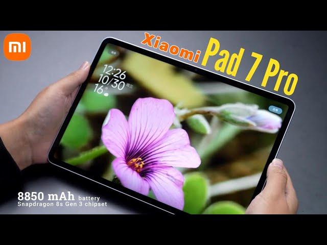 Xiaomi Pad 7 Pro Upgraded Performance :11. 2″ Display, Snapdragon 8s Gen 3 chipset, 8850 mAh Battery