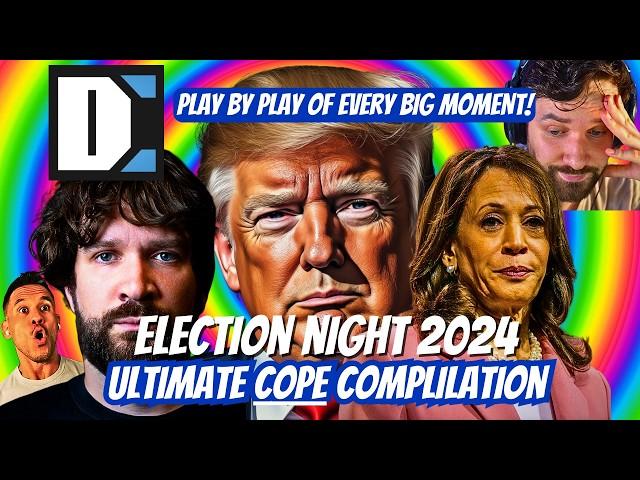 DESTINY 2024 Election COPE Reaction Compilation: Donald Trump Vs Kamala Harris DGG