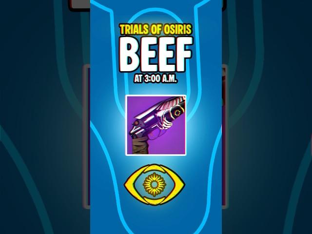 TRIALS of OSIRIS Beef at 3AM...  #destiny2 #shorts
