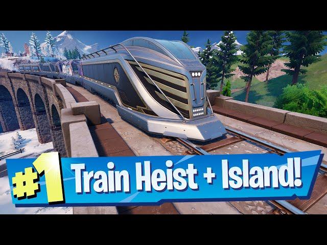 Complete a Train Heist and Claim the floating island Capture Point Location - Fortnite