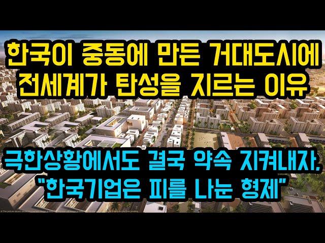 한국이 중동에 만든 거대도시에전세계가 탄성을 지르는 이유극한상황에서도 결국 약속 지켜내자, “한국기업은 피를 나눈 형제” (feat.쓸모왕)