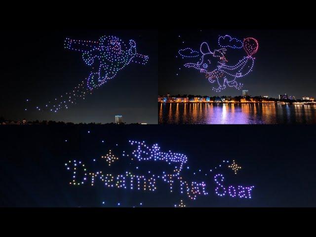 NEW Disney Dreams That Soar Drone Show at Disney Springs Full Show in 4K | Walt Disney World 2024