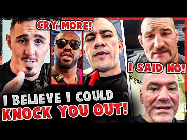 Tom Aspinall says he'd KNOCKOUT Alex Pereira + Jon Jones RESPONDS! Sean Strickland TURNS DOWN FIGHT!