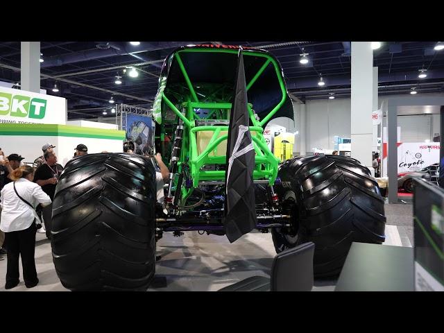 Grave Digger Monster Truck at BKT Tires Booth at SEMA