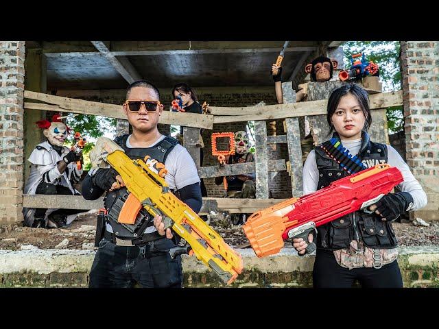 LTT Nerf Mod :The Ultimate Guide to Police Warriors Winning Nerf Wars Masked Criminals!