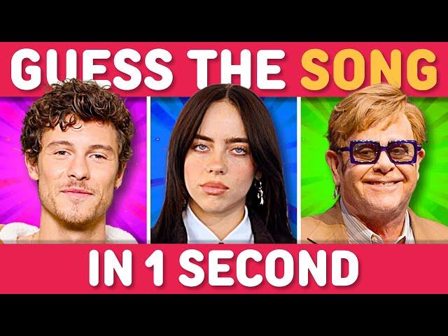 GUESS THE SONG IN 1 SECOND  | Music Quiz