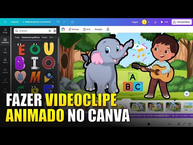 [PASSO A PASSO] FAZER VIDEOCLIPE ANIMADO COM MÚSICA NO CANVA