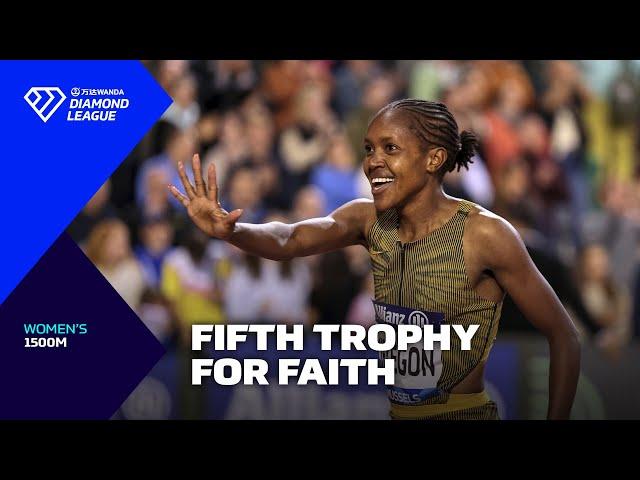 Faith Kipyegon smashes MEETING RECORD for fifth title in Brussels 1500m - Wanda Diamond League 2024