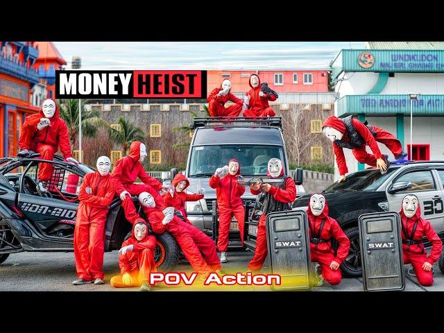 PARKOUR VS MONEY HEIST! 2 | No ESCAPE for BAD GUYS as POLICE close in (BELLA CIAO REMIX) | Epic POV