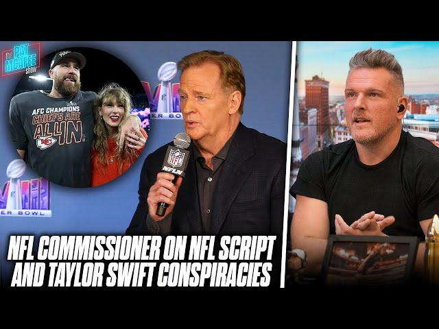 NFL Commissioner Roger Goodell Addresses NFL Scripting & Taylor Swift Ahead Of Super Bowl