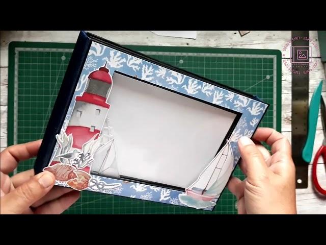 Mini album #tutorial #scrapbook @FabrikaDecoru Sea Breeze