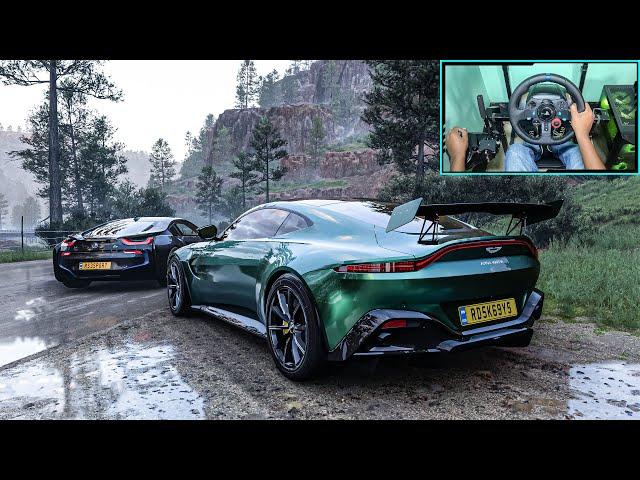 Aston Martin Vantage & BMW i8 - Forza Horizon 5 Realistic Driving | Logitech G29 Gameplay