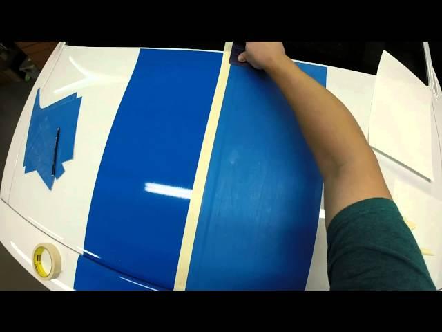 MoProAuto 2015-2018 Challenger Rally Racing Stripes Vinyl Graphics Installation - Part2