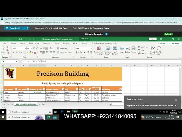 Excel Module 2 SAM Exam | Excel Module 2 SAM Exam  Excel Module 2 SAM Exam | Excel Module 2 SAM Exam