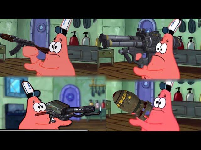 Patrick That’s A Gun Compilation (Ak, Rocket Launcher, Flamethrower And More!)