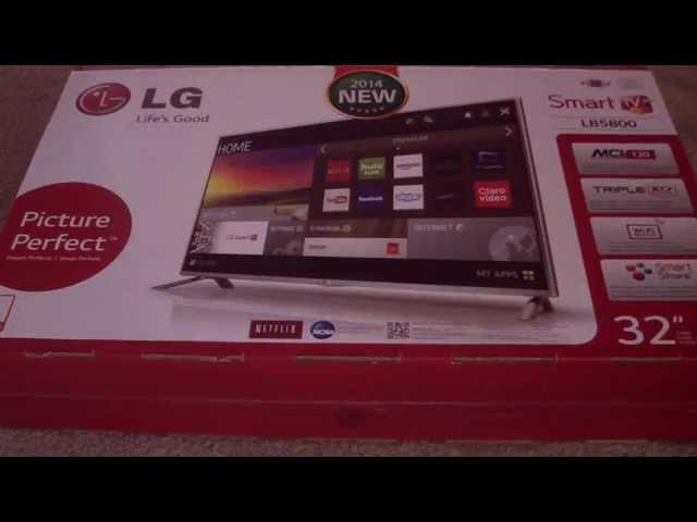 UNBOXING 32LB5800 LG 32 INCH 1080P SMART TV