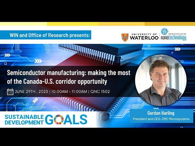 Gordon Harling, CMC Microsystems | WIN -  Office of Research Innovation Seminar