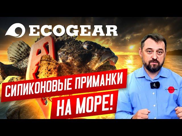 Силиконовые приманки для ловли на море! Ecogear Jukusei Aqua. Rockfishing