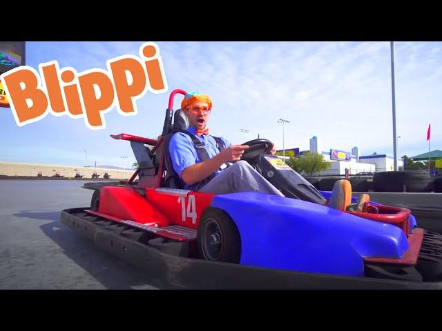 Blippi Visits the Go Kart Track & More Learning For Kids | Educational Videos For Children