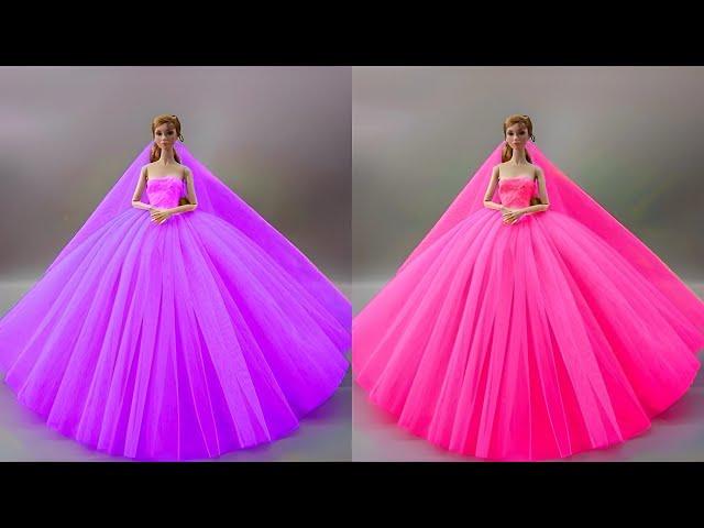 Barbie Doll Makeover Transformation ~ DIY Miniature Ideas for Barbie ~ Wig, Dress, Faceup, and More!