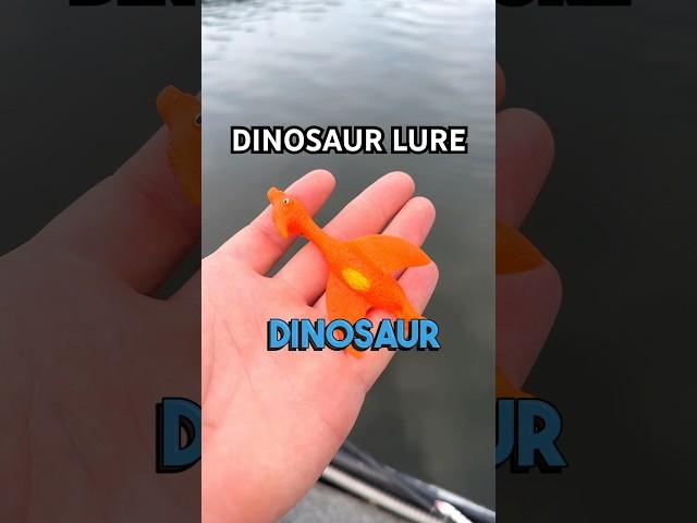 TOY DINOSAUR makes the PERFECT FISHING LURE #fishing #bassfishing #shorts