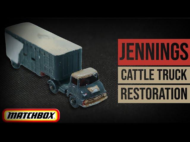 MATCHBOX Major Pack restoration: M7A Thames Trader & Jennings Cattle Truck trailer