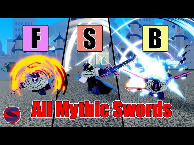 Ranking EVERY Mythical Sword In Blox Fruits! 2024