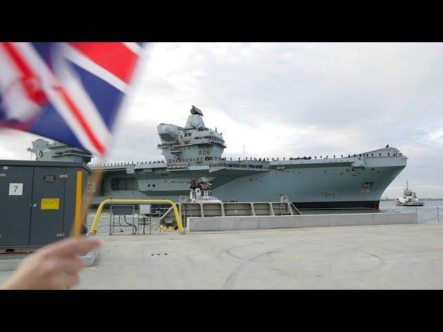 HMS Queen Elizabeth returns to Portsmouth Dec 10th 2018