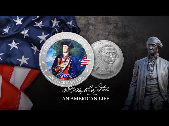 Colonel - George Washington  - An American Life - 1/2 oz Silver Coin 2021 - 7k Metals