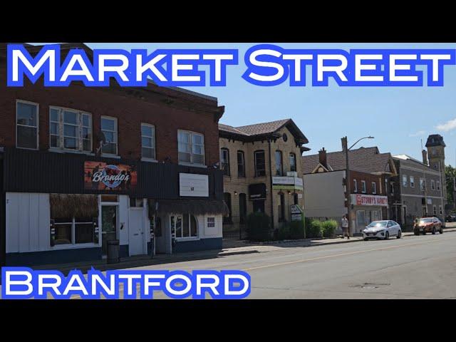 Market Street, Brantford, Ontario, Canada (8k Video) #brantford #brantfordontario