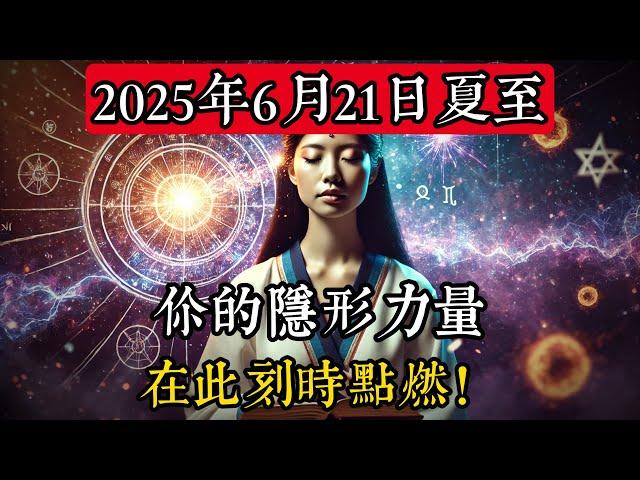 警告！2025年6月21日夏至，你的隱形力量在此刻時點燃！|玄學|靈性|神秘學|宇宙能量|修行