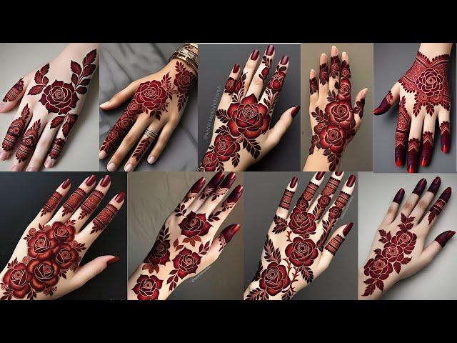 new beautiful rose mehndi designs #  mehndi ka design # simple mehndi design # mehndi