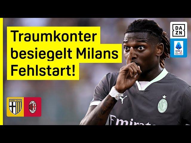 Pleite bei Aufsteiger! Milan-Abwehr sieht ganz schlecht aus: Parma - AC Mailand | Serie A | DAZN