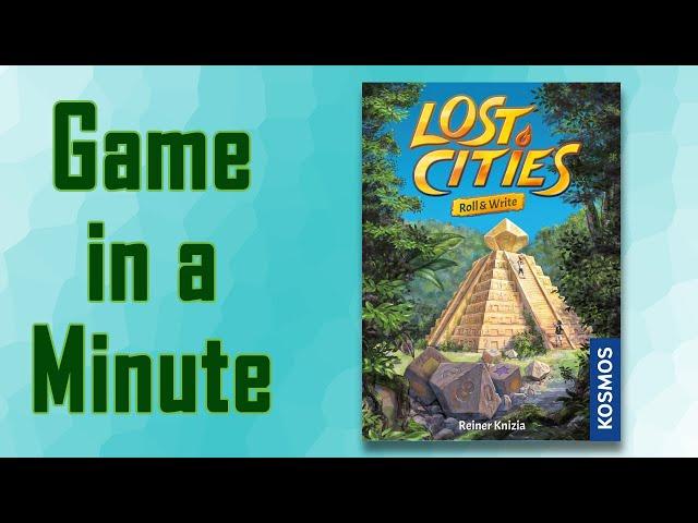 Game in a Minute: Lost Cities: Roll & Write