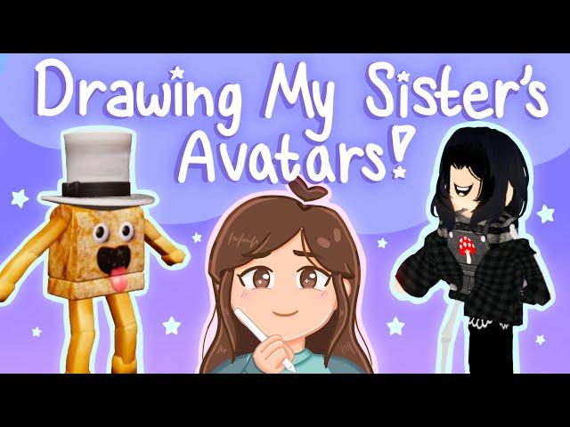 Drawing My Sister’s Roblox Avatars!! | Procreate Tutorial |