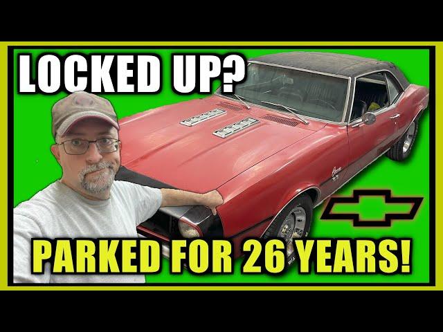 1968 Camaro SS 396 parked for 26 years!  Will it run and drive?  True SURVIVOR car!