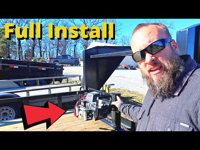 Mounting a Winch on a Trailer with a Battery Box and Charging System