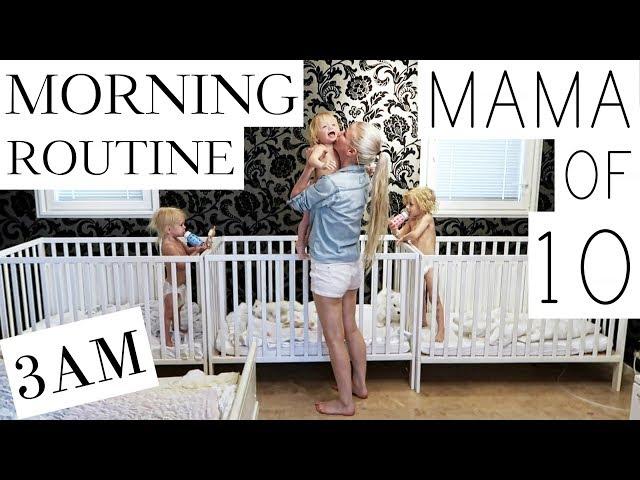 MY MORNING ROUTINE with 10 CHILDREN - ( PART 1/3 )